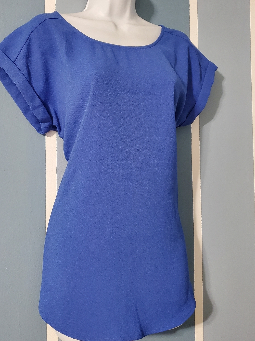 Express Mini Boatneck Dress in Cobalt Blue